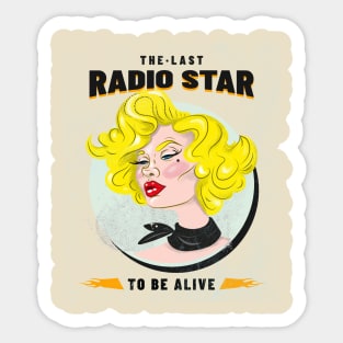 Radio Star / Pin Up Girl Sticker